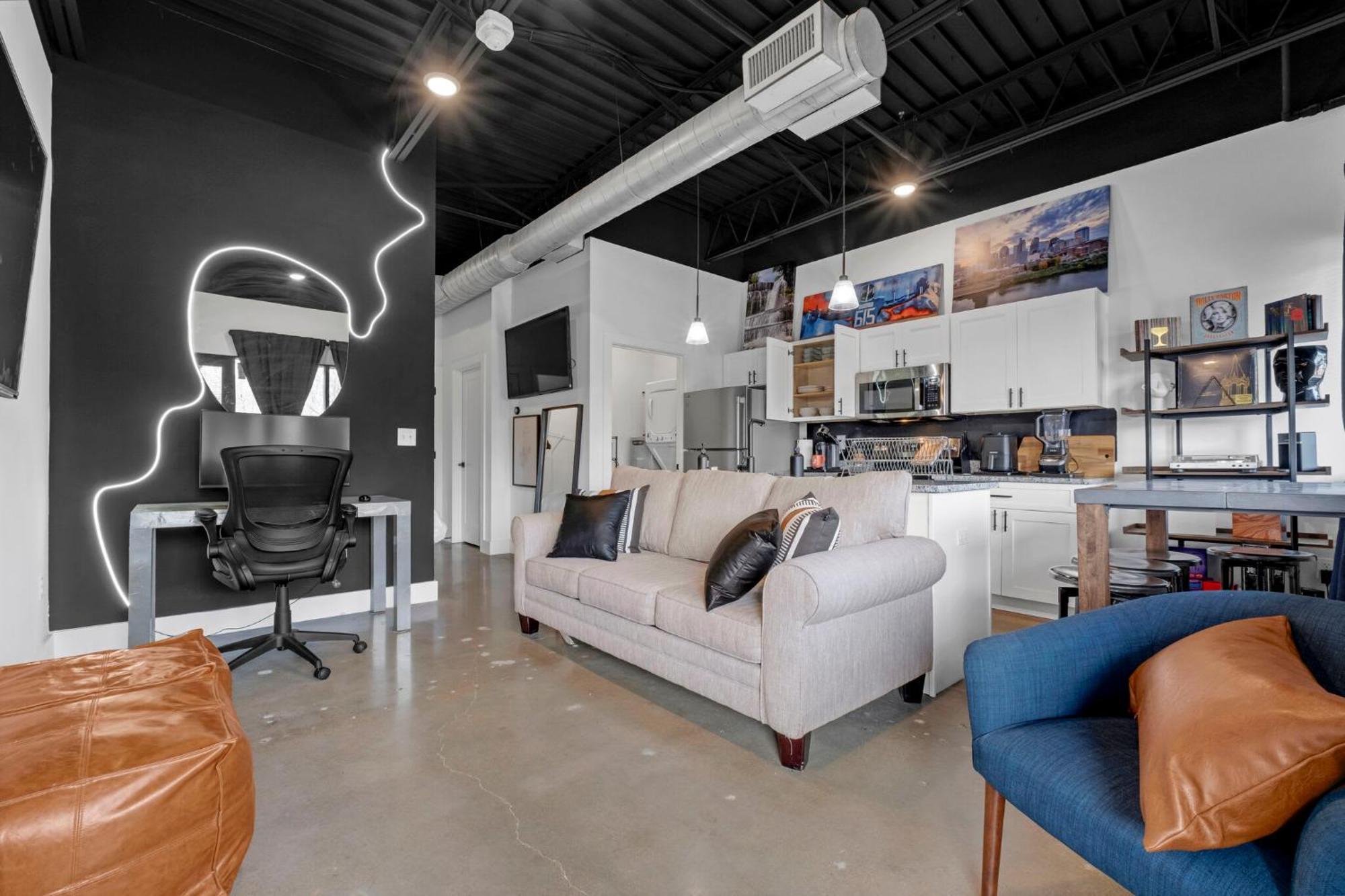 New Studio Sleeps 4 - 7 Mins To Dwtn ناشفيل المظهر الخارجي الصورة